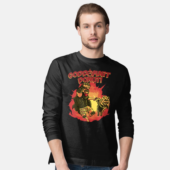 Goddamnit Donut-Mens-Long Sleeved-Tee-rmatix