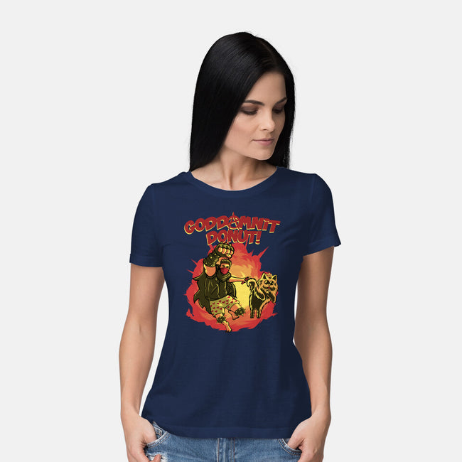 Goddamnit Donut-Womens-Basic-Tee-rmatix