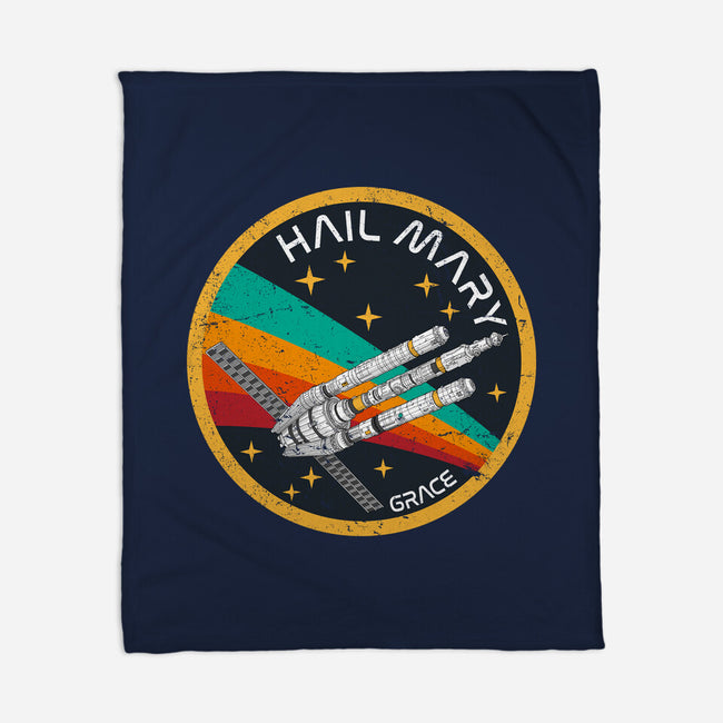 Hail Mary Patch-None-Fleece-Blanket-DrMonekers