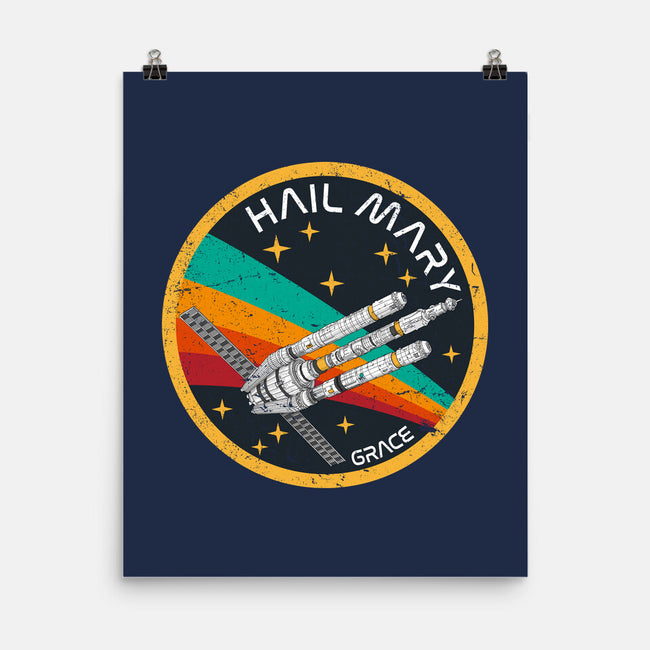 Hail Mary Patch-None-Matte-Poster-DrMonekers