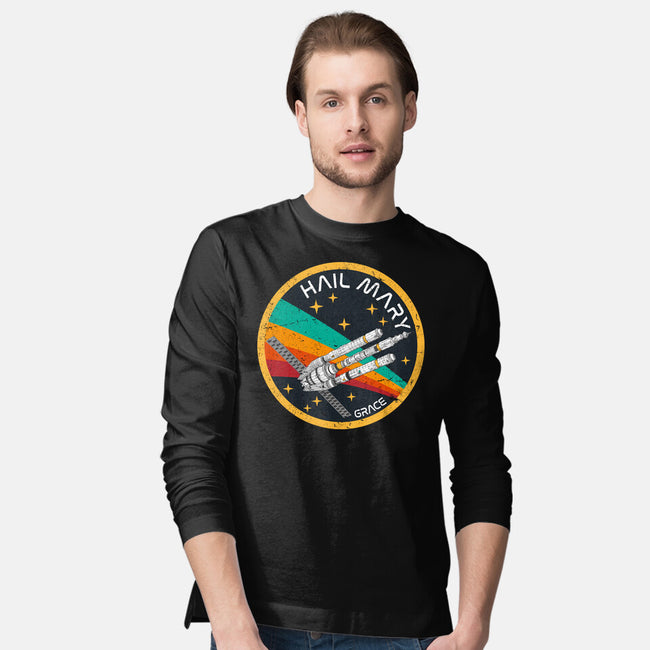 Hail Mary Patch-Mens-Long Sleeved-Tee-DrMonekers