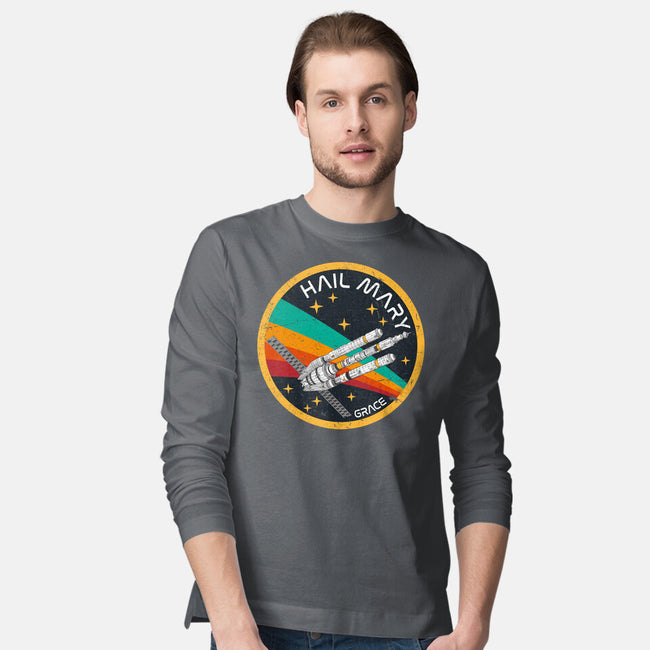 Hail Mary Patch-Mens-Long Sleeved-Tee-DrMonekers