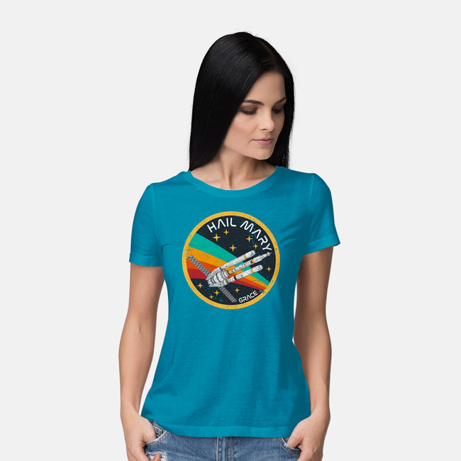 Hail Mary Patch-Womens-Basic-Tee-DrMonekers