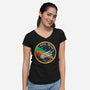 Hail Mary Patch-Womens-V-Neck-Tee-DrMonekers
