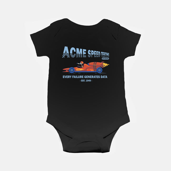 Acme Speed Testing-Baby-Basic-Onesie-erion_designs