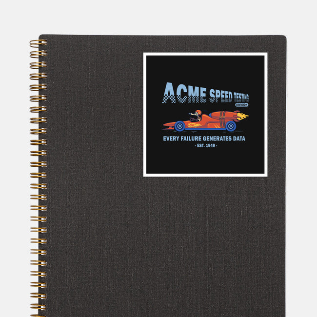 Acme Speed Testing-None-Glossy-Sticker-erion_designs