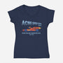 Acme Speed Testing-Womens-V-Neck-Tee-erion_designs