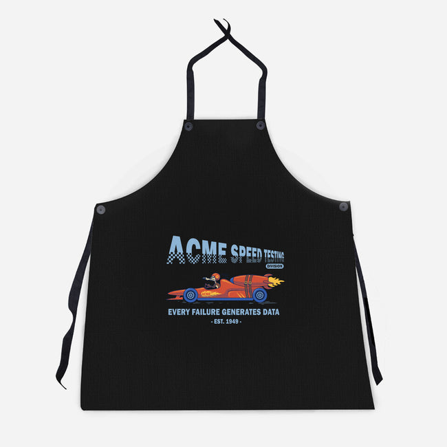 Acme Speed Testing-Unisex-Kitchen-Apron-erion_designs