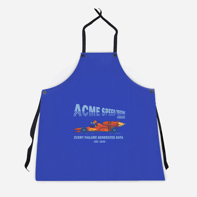 Acme Speed Testing-Unisex-Kitchen-Apron-erion_designs