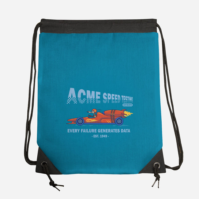 Acme Speed Testing-None-Drawstring-Bag-erion_designs