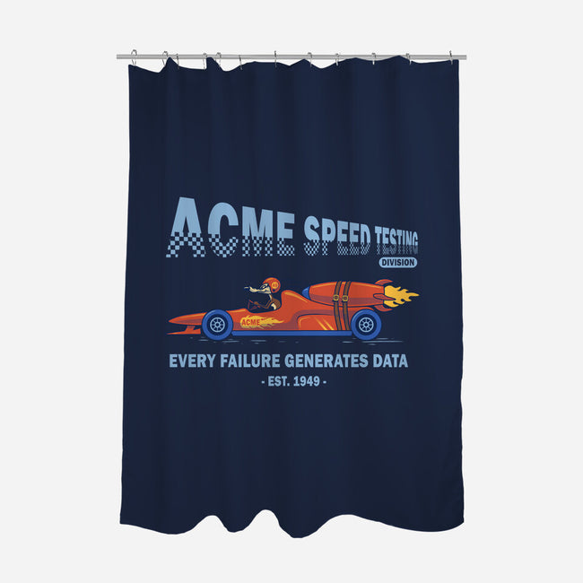 Acme Speed Testing-None-Polyester-Shower Curtain-erion_designs