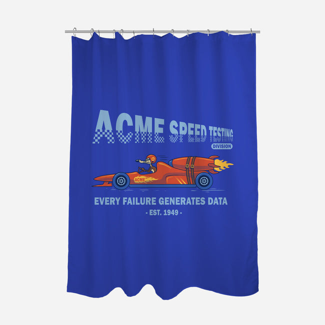 Acme Speed Testing-None-Polyester-Shower Curtain-erion_designs