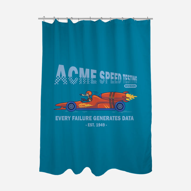 Acme Speed Testing-None-Polyester-Shower Curtain-erion_designs