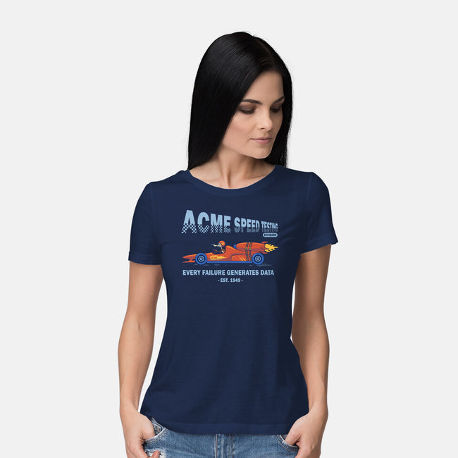 Acme Speed Testing-Womens-Basic-Tee-erion_designs