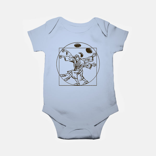 Vitruvian Dude-Baby-Basic-Onesie-kg07