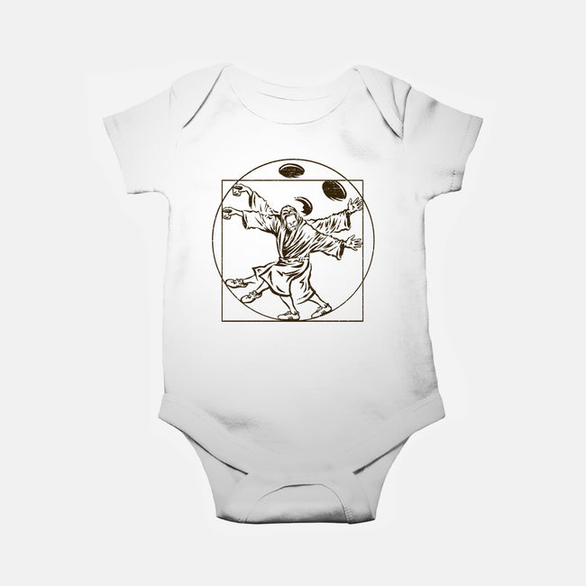 Vitruvian Dude-Baby-Basic-Onesie-kg07