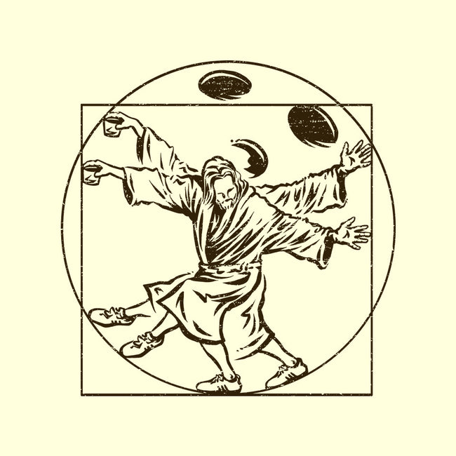 Vitruvian Dude-Unisex-Kitchen-Apron-kg07