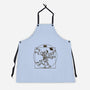 Vitruvian Dude-Unisex-Kitchen-Apron-kg07