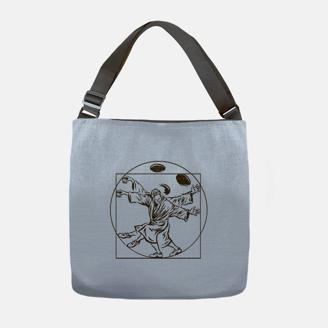 Vitruvian Dude-None-Adjustable Tote-Bag-kg07
