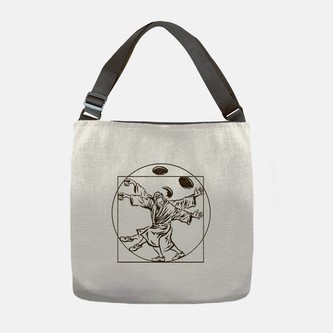 Vitruvian Dude-None-Adjustable Tote-Bag-kg07