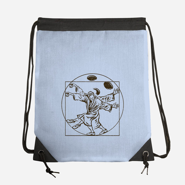 Vitruvian Dude-None-Drawstring-Bag-kg07