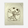 Vitruvian Dude-None-Fleece-Blanket-kg07