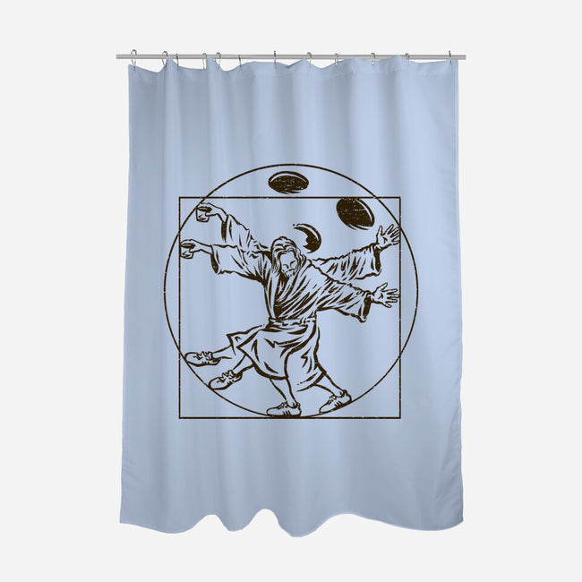 Vitruvian Dude-None-Polyester-Shower Curtain-kg07