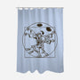 Vitruvian Dude-None-Polyester-Shower Curtain-kg07