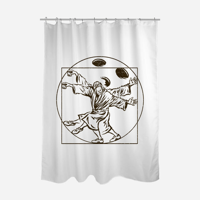 Vitruvian Dude-None-Polyester-Shower Curtain-kg07
