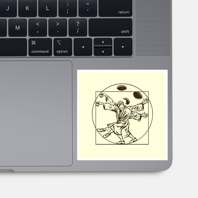 Vitruvian Dude-None-Glossy-Sticker-kg07