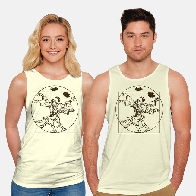 Vitruvian Dude-Unisex-Basic-Tank-kg07