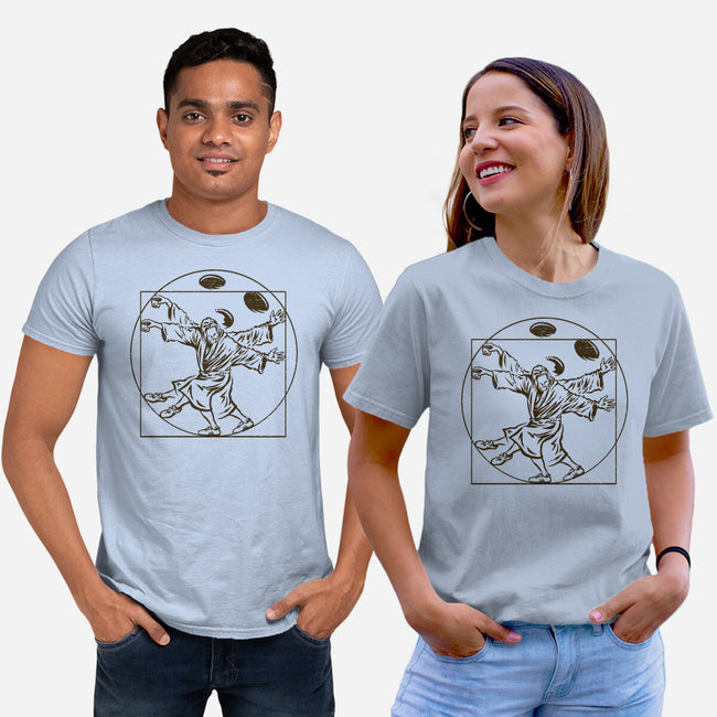 Vitruvian Dude-Unisex-Basic-Tee-kg07