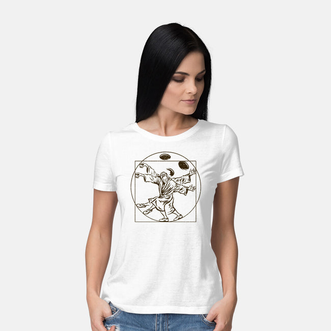 Vitruvian Dude-Womens-Basic-Tee-kg07