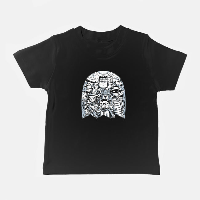 Classic Monsters Doodle-Baby-Basic-Tee-krisren28