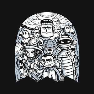 Classic Monsters Doodle