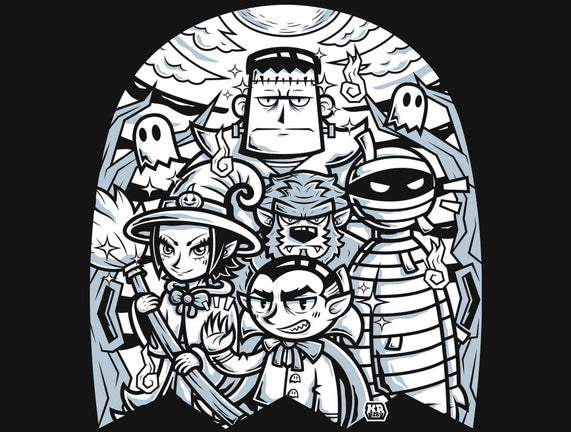 Classic Monsters Doodle