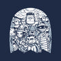 Classic Monsters Doodle-None-Polyester-Shower Curtain-krisren28