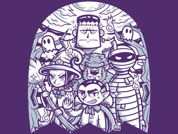 Classic Monsters Doodle