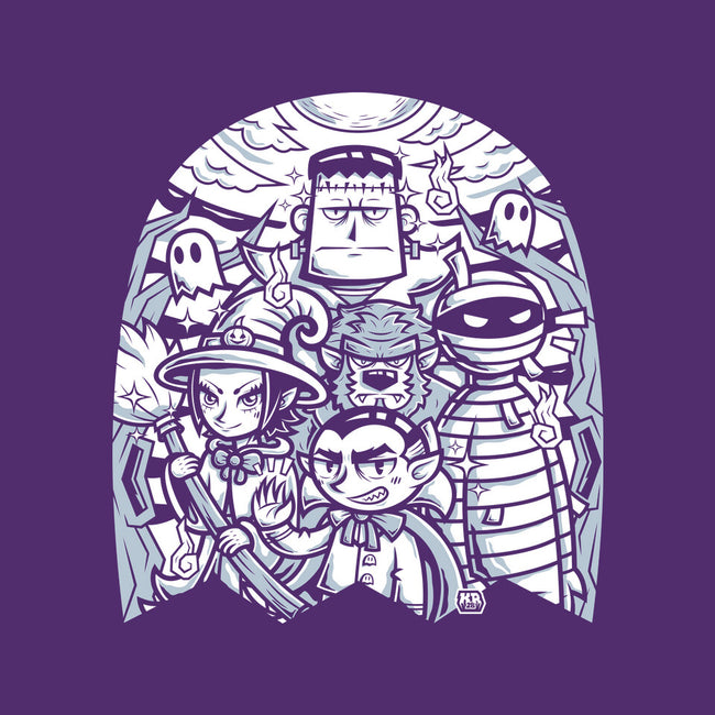 Classic Monsters Doodle-None-Matte-Poster-krisren28