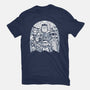 Classic Monsters Doodle-Womens-Fitted-Tee-krisren28