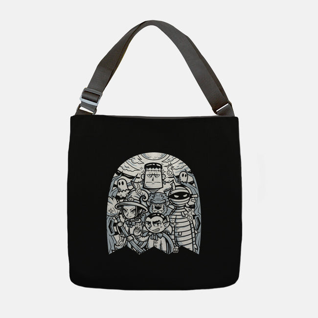 Classic Monsters Doodle-None-Adjustable Tote-Bag-krisren28