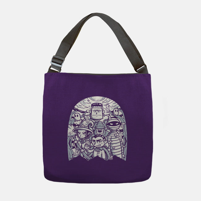 Classic Monsters Doodle-None-Adjustable Tote-Bag-krisren28