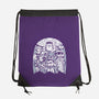Classic Monsters Doodle-None-Drawstring-Bag-krisren28