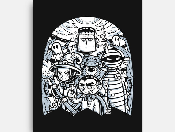 Classic Monsters Doodle