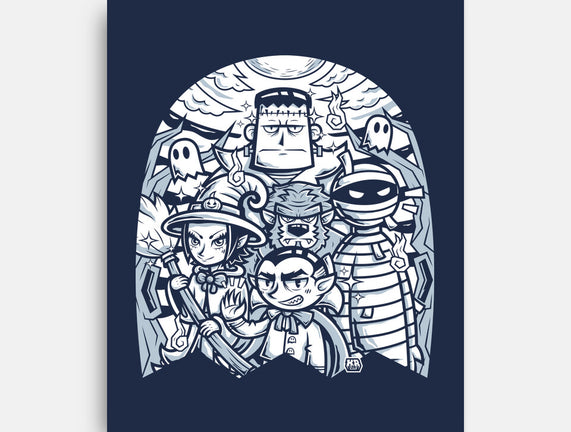 Classic Monsters Doodle