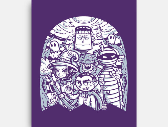 Classic Monsters Doodle