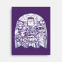 Classic Monsters Doodle-None-Stretched-Canvas-krisren28
