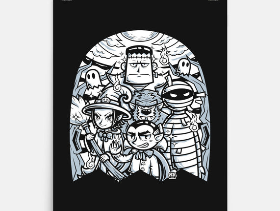 Classic Monsters Doodle