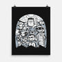 Classic Monsters Doodle-None-Matte-Poster-krisren28