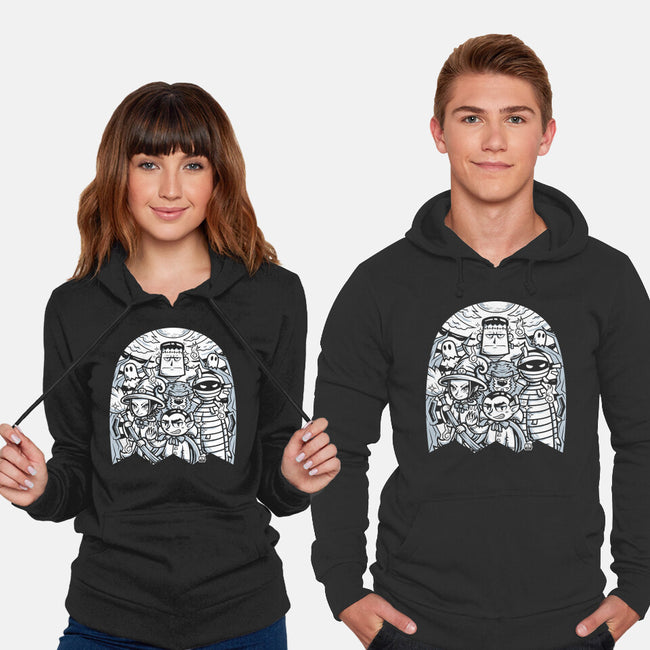Classic Monsters Doodle-Unisex-Pullover-Sweatshirt-krisren28